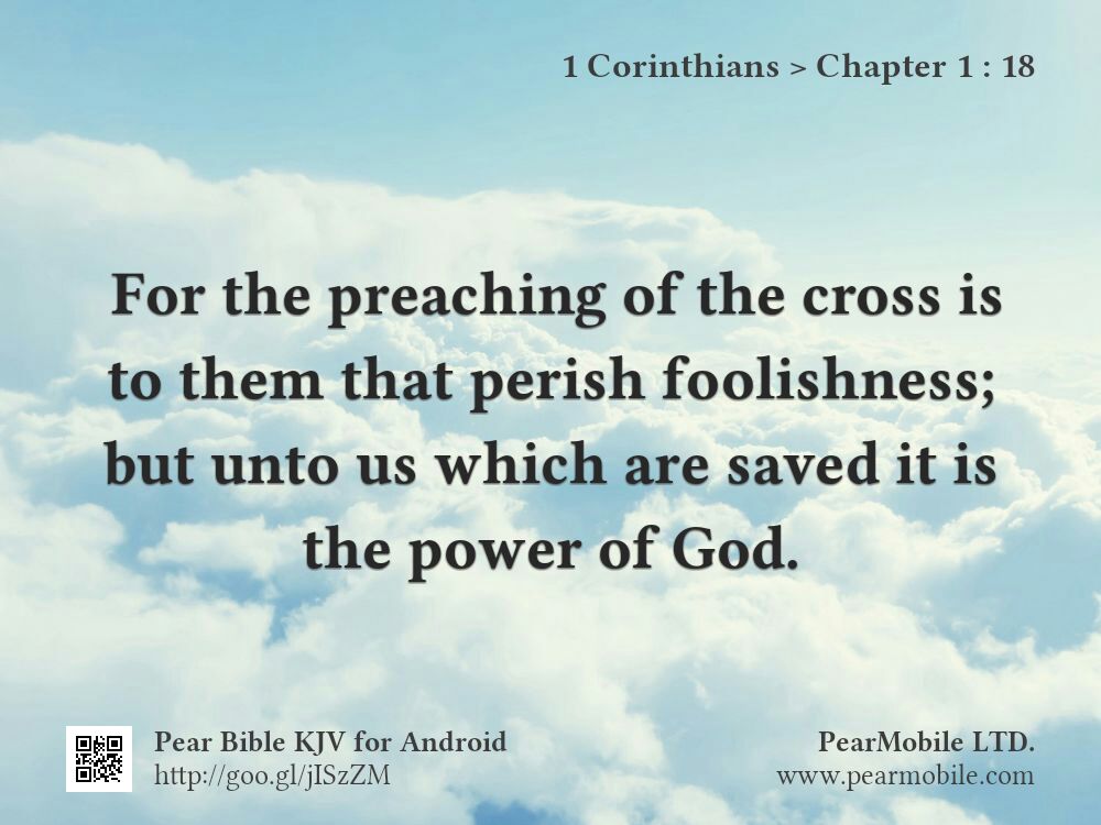 1 Corinthians, Chapter 1:18
